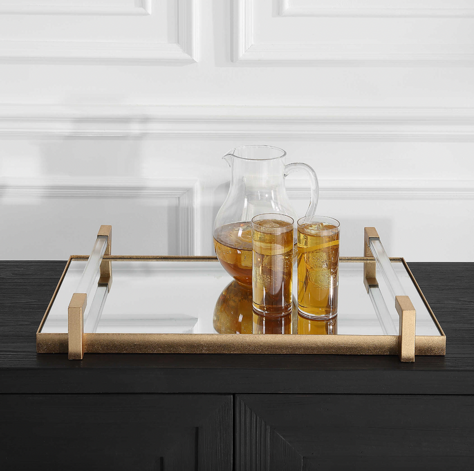 Gold Mirrored Tray