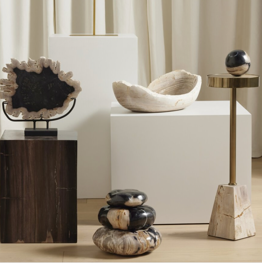 Wood Organic Set of 3 Sculpture