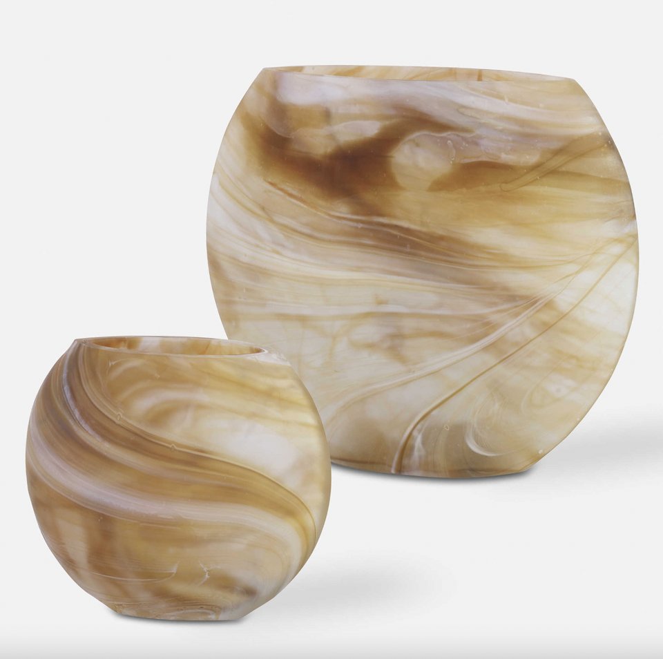 Brown Marble Vases